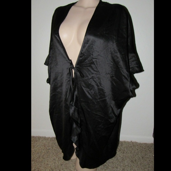 VICTORIA'S SECRET Satin Robe Kimono Cover-up Wrap - Picture 2 of 4